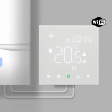 WiFi терморегулятор для газового котла Ecoset BHT-003-GCW WiFi (цвет белый)